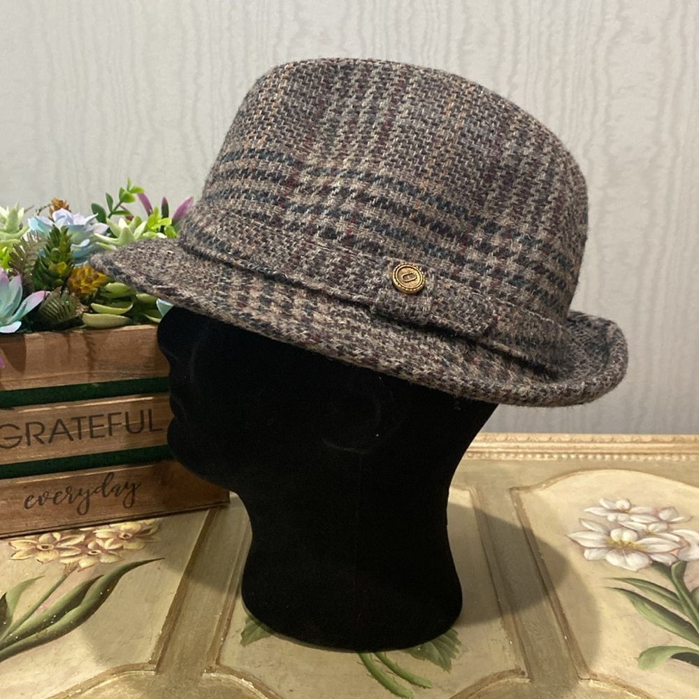 Vintage Pendleton 100% Virgin Wool Tweed Hat Made in USA
